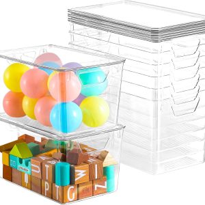 Ordelux 6 Pack Clear Storage Bins with Lids - Image 4